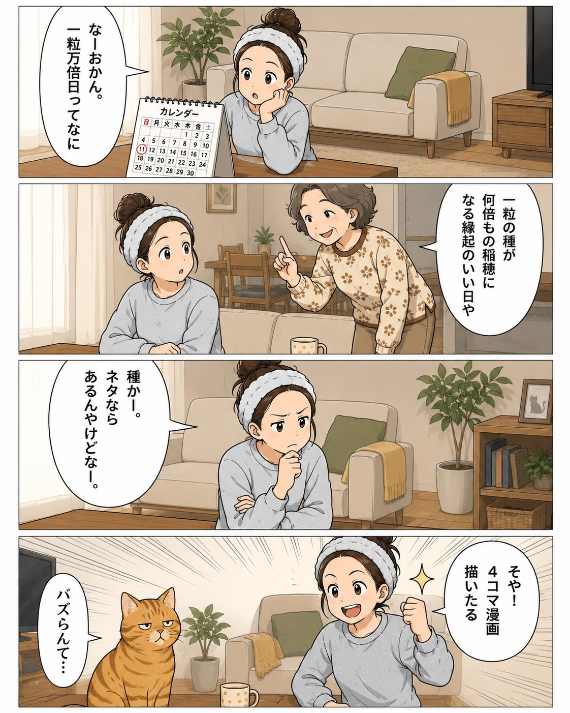 一粒万倍日の漫画